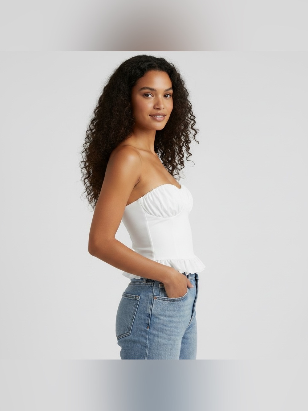 White Fox All For You Strapless Top - Picture 2 of 11